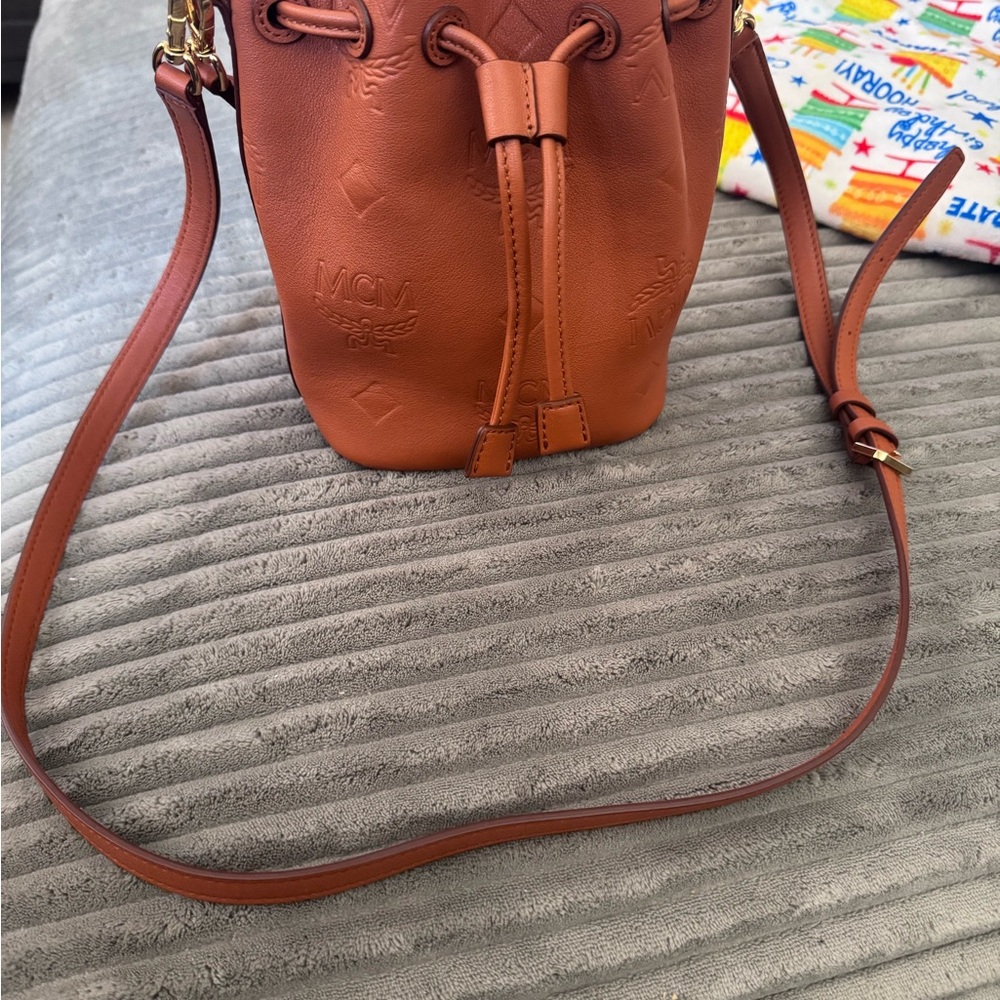 MCM Brown Crossbody Bag with Adjustable Strap